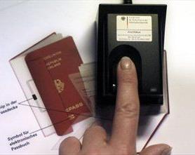 Information zum Reisepass mit Fingerprint