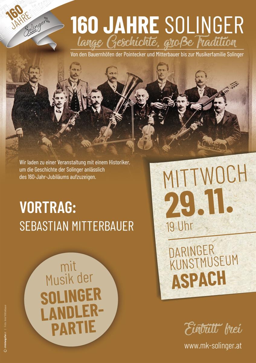 Plakat Feier 160 Jahre Solinger